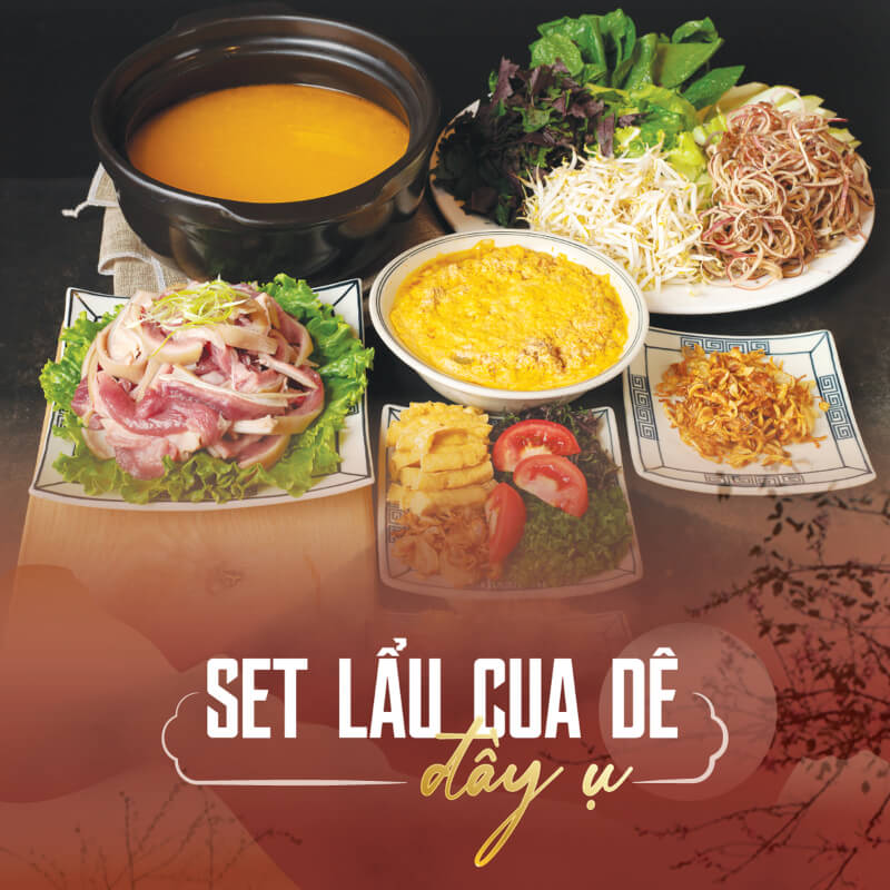 Lẩu Cua Dê Song Dương mang hơi ấm của sự sum họp