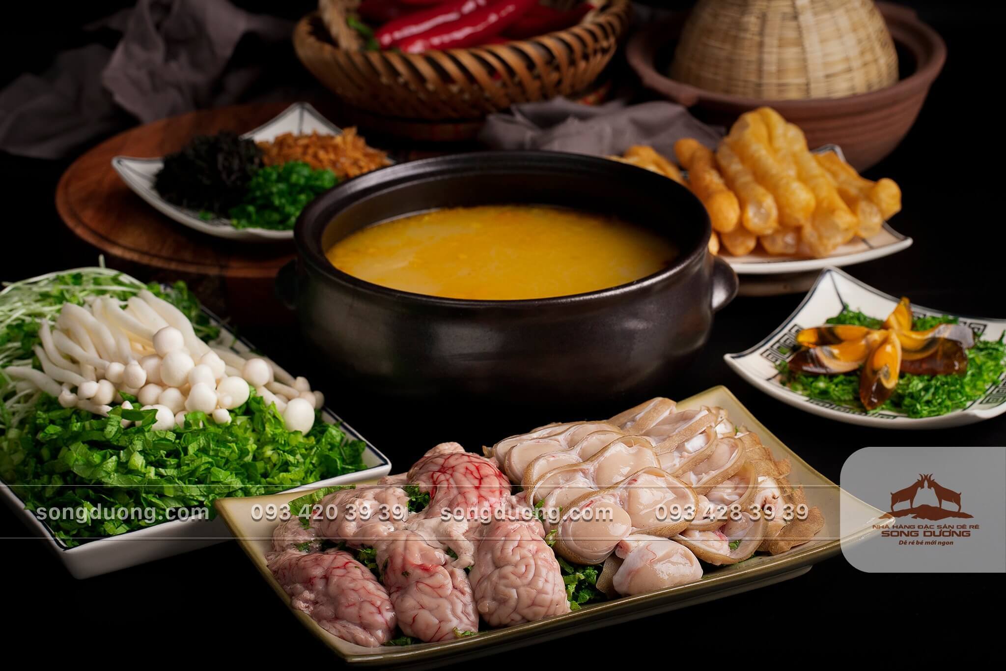 Thưởng thức lẩu dê ấm bụng, thơm ngon