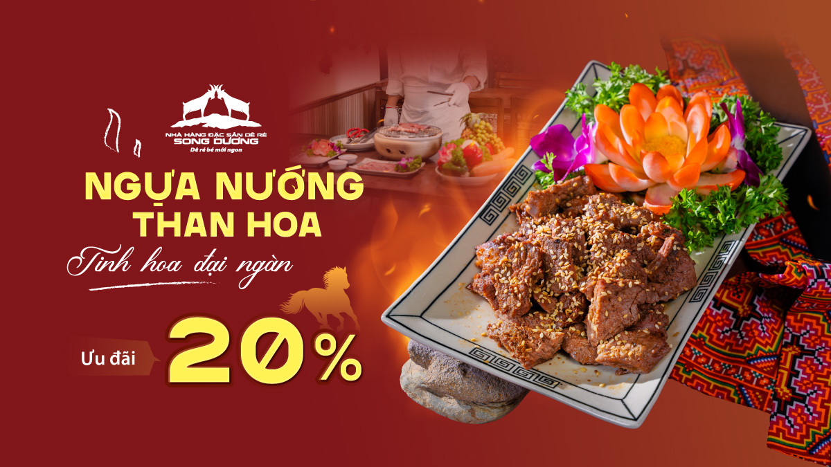 Món ngựa ngon được ưu đãi khi trải nghiệm